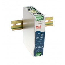 SDR-75-24 DIN Rail Industrial Mean Well Power Supply